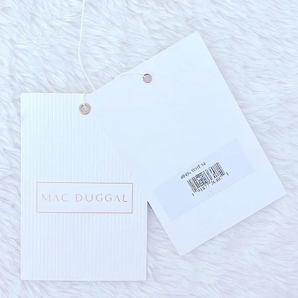 ⭐️SOLD⭐️Mac Duggal Vintage Style Floral Gown Wedding Bride Sz 14 - Picture 11 of 17